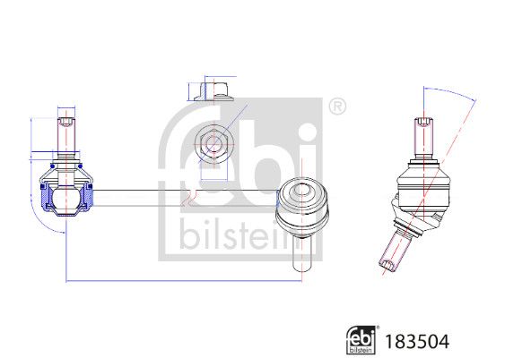 FEBI BILSTEIN 183504 Link/Coupling Rod, stabiliser bar