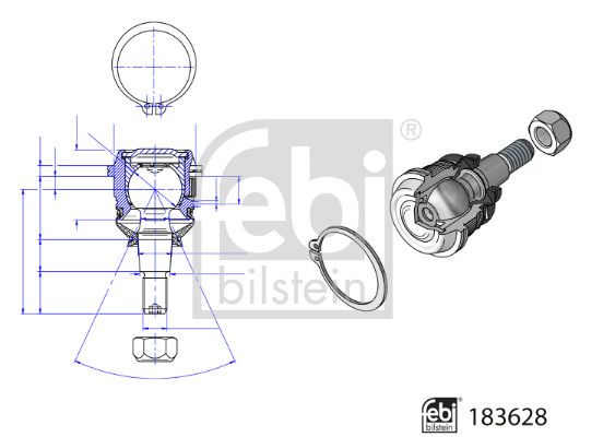 FEBI BILSTEIN 183628 Ball Joint