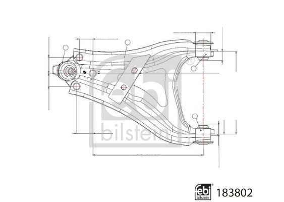 FEBI BILSTEIN 183802 Control/Trailing Arm, wheel suspension