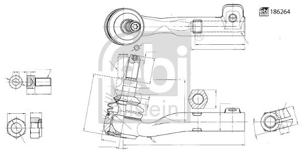 FEBI BILSTEIN 186264 Tie Rod End