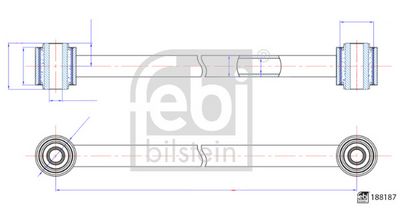 Rod/Strut, wheel suspension FEBI BILSTEIN 188187