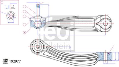 Link/Coupling Rod, stabiliser bar FEBI BILSTEIN 192977