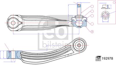 Link/Coupling Rod, stabiliser bar FEBI BILSTEIN 192978