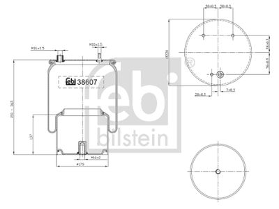 Bellow, air suspension FEBI BILSTEIN 38607