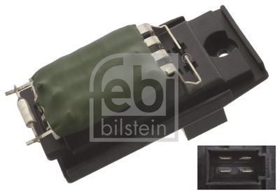 Resistor, interior blower FEBI BILSTEIN 45415