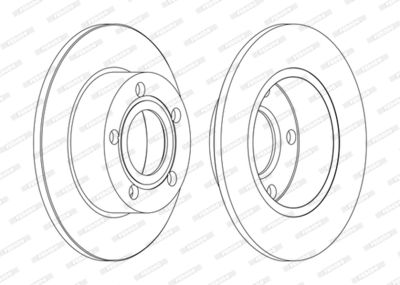 Brake Disc FERODO DDF1033C