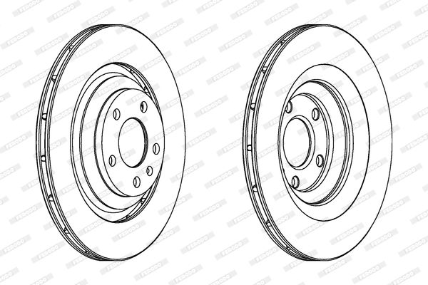 FERODO DDF1240C Brake Disc