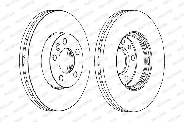 FERODO DDF1253C-1 Brake Disc