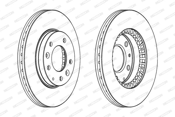 FERODO DDF1278C Brake Disc