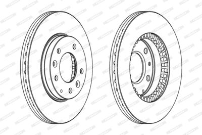 Brake Disc FERODO DDF1278C