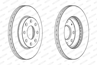 Brake Disc FERODO DDF1279C