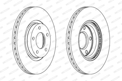 Brake Disc FERODO DDF1312C