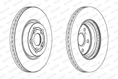 Brake Disc FERODO DDF1315C