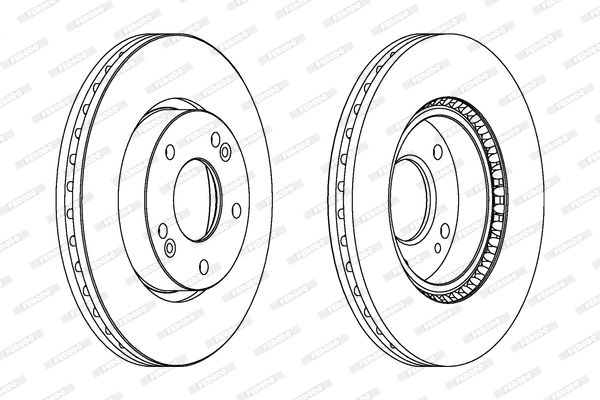 FERODO DDF1619C Brake Disc