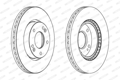 Brake Disc FERODO DDF1619C