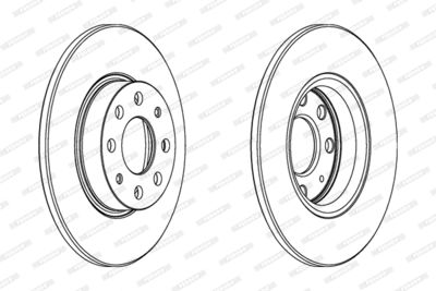 Brake Disc FERODO DDF1784C