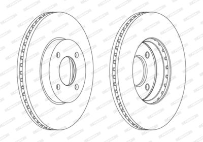 Brake Disc FERODO DDF2068C