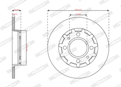 Brake Disc FERODO DDF2985C