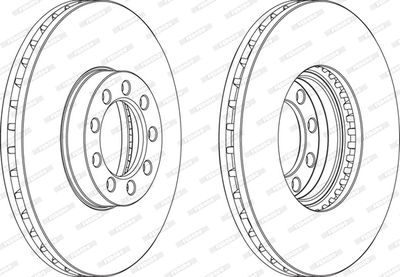 Brake Disc FERODO FCR329A