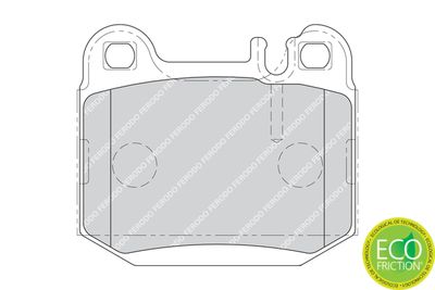 Brake Pad Set, disc brake FERODO FDB1512