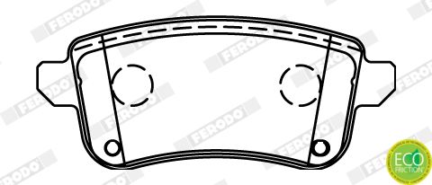 FERODO FDB4435 Brake Pad Set, disc brake