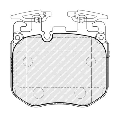 Brake Pad Set, disc brake FERODO FDB5173