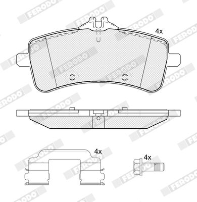 Brake Pad Set, disc brake FERODO FDB5396