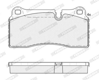 Brake Pad Set, disc brake FERODO FDB5402