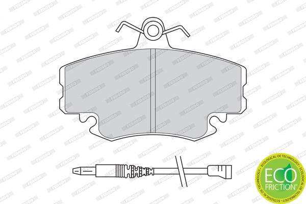 FERODO FDB845 Brake Pad Set, disc brake