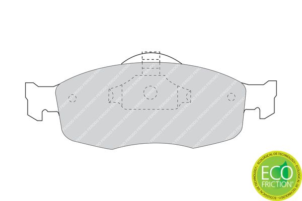 FERODO FDB884 Brake Pad Set, disc brake