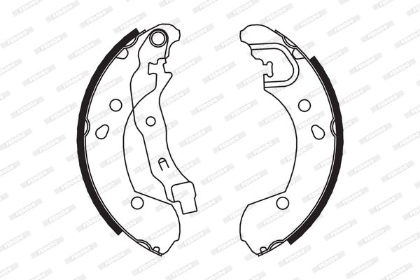 FERODO FSB649 Brake Shoe Set