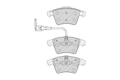 Brake Pad Set, disc brake FERODO FVR1643