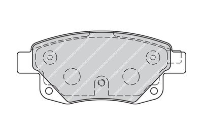 Brake Pad Set, disc brake FERODO FVR1930