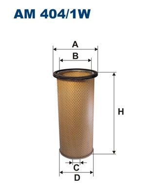 Secondary Air Filter FILTRON AM 404/1W