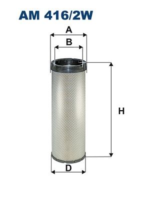 Secondary Air Filter FILTRON AM 416/2W