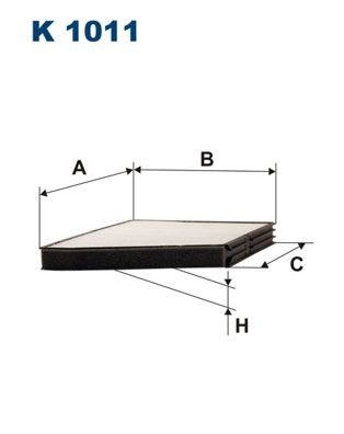 Filter, cabin air FILTRON K 1011