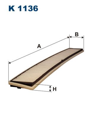 Filter, cabin air FILTRON K 1136