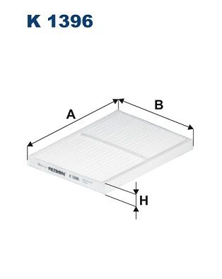 Filter, cabin air FILTRON K 1396