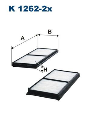 Filter, cabin air FILTRON K 1262-2x