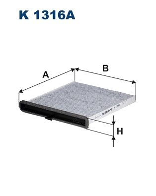 Filter, cabin air FILTRON K 1316A