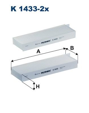 Filter, cabin air FILTRON K 1433-2x