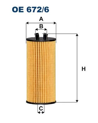 Oil Filter FILTRON OE 672/6