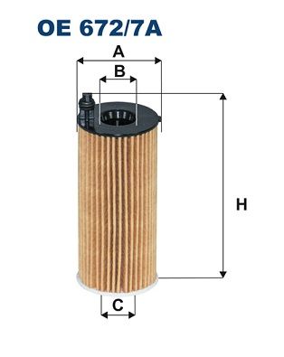 Oil Filter FILTRON OE 672/7A