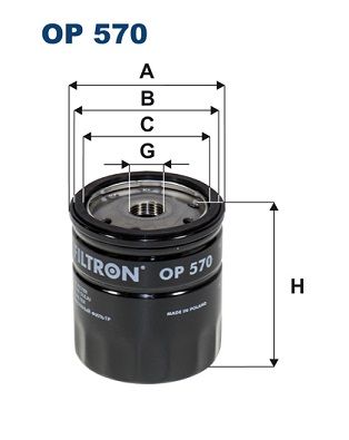 Oil Filter FILTRON OP 570