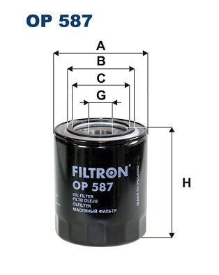 Oil Filter FILTRON OP 587