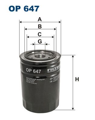 Oil Filter FILTRON OP 647