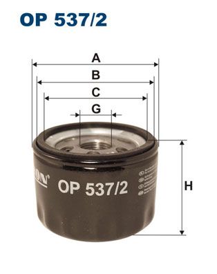 Oil Filter FILTRON OP 537/2