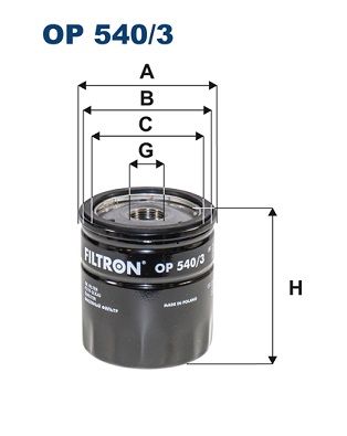 Oil Filter FILTRON OP 540/3