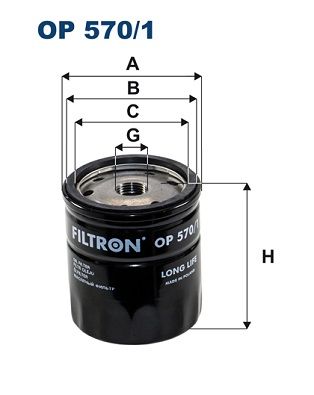 Oil Filter FILTRON OP 570/1