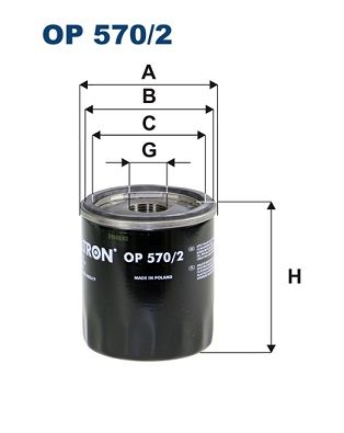 Oil Filter FILTRON OP 570/2